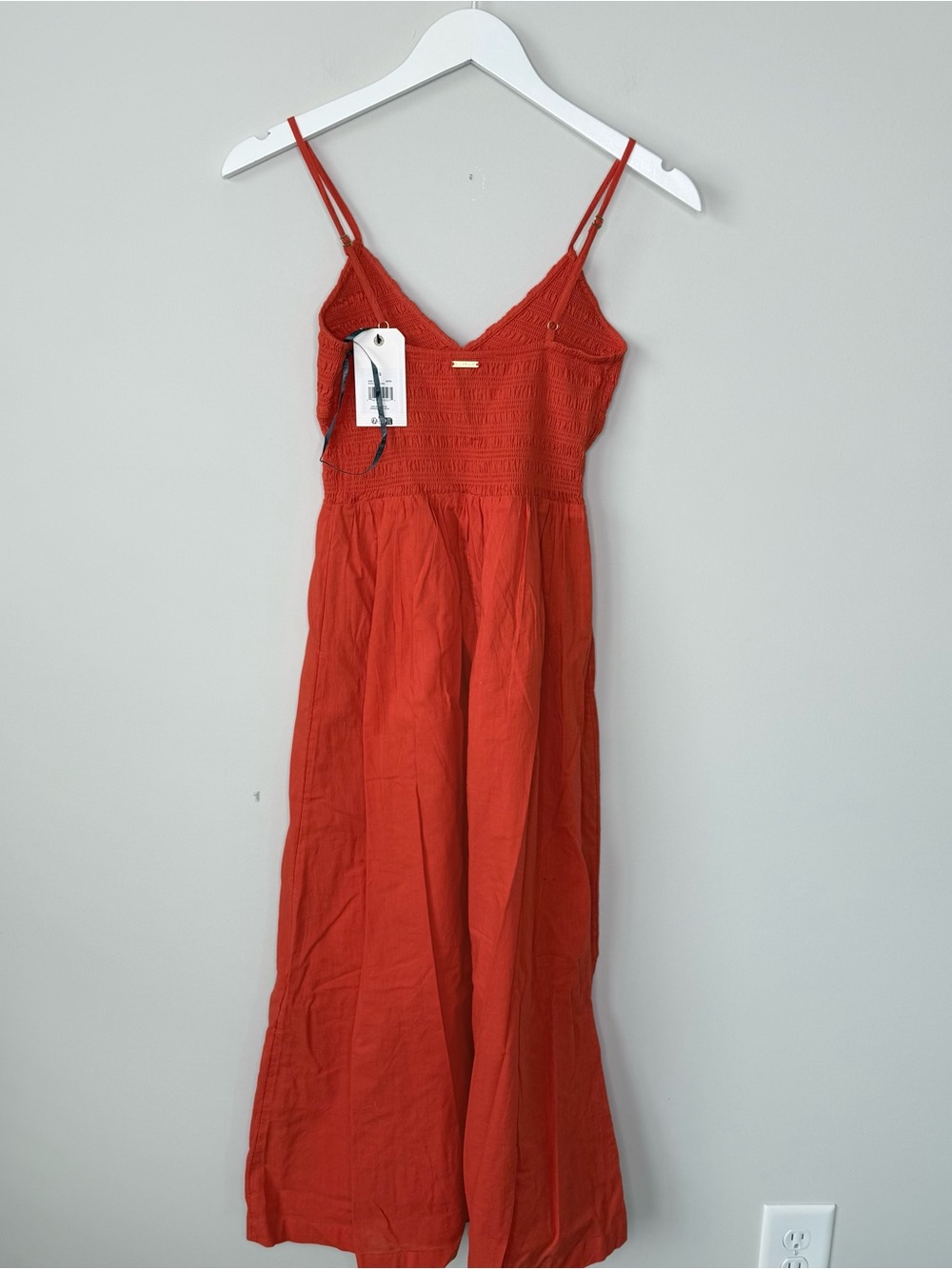 Billabong | NWT Orange Cotton Such a Trip Dress Size Small - Picture 5 of 7